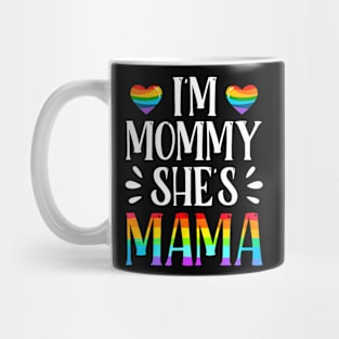 Im Mommy Mama Matching Gay Lesbian Couple Lgbt Rainbow Mug